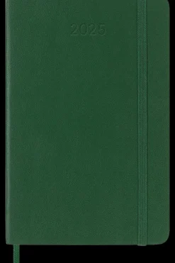 Agendas Moleskine*Ed. Moleskine Agenda 2025 - Diaria - Tapa blanda - Pocket - Verde mirto