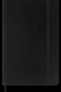 Agendas Moleskine*Ed. Moleskine Agenda 2025 - Horizontal semanal - Tapa blanda - Pocket - Negro