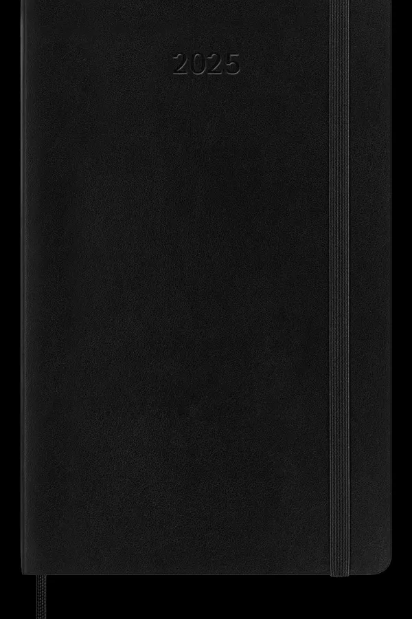 Agendas Moleskine*Ed. Moleskine Agenda 2025 - Horizontal semanal - Tapa blanda - Large - Negro