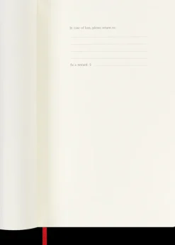 Agendas Moleskine*Ed. Moleskine Agenda 2025 - Semanal - Tapa blanda - Large - Rojo escarlata