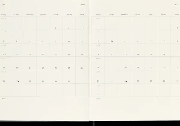 Agendas Moleskine*Ed. Moleskine Agenda 2025 - Semanal - Tapa dura - XL - Negro