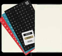 Agendas Moleskine*Ed. Moleskine Agenda 2025 - Semanal - Tapa dura - Pocket - Negro