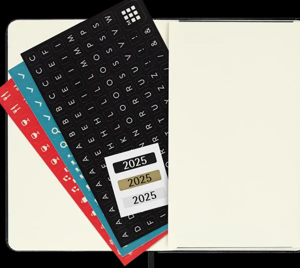 Agendas Moleskine*Ed. Moleskine Agenda 2025 - Semanal - Tapa dura - Pocket - Negro