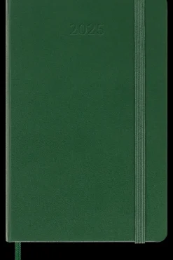 Agendas Moleskine*Ed. Moleskine Agenda 2025 - Semanal - Tapa dura - Pocket - Verde mirto