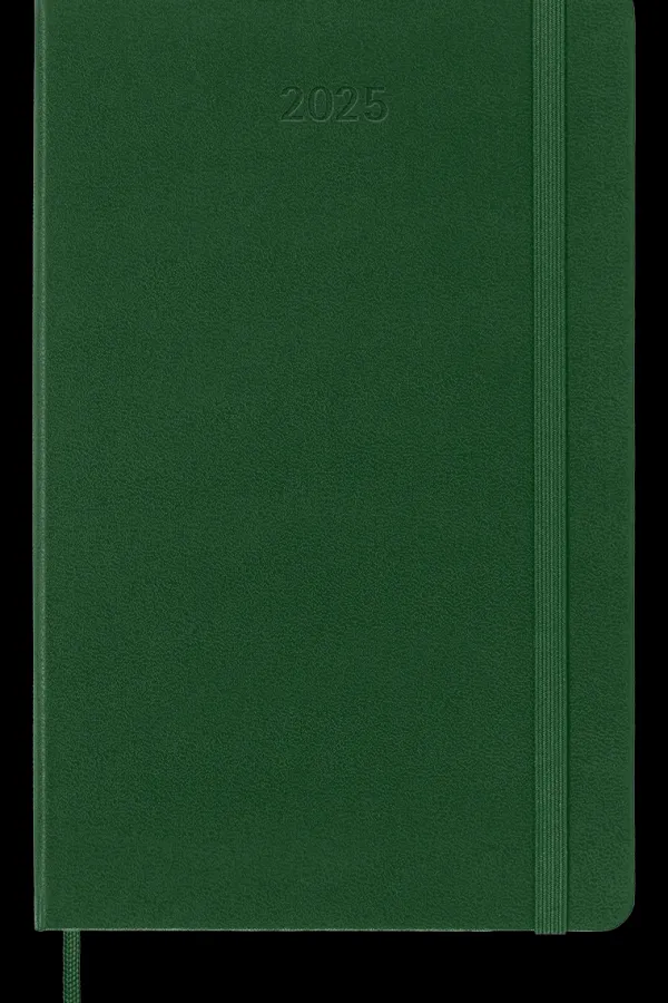 Agendas Moleskine*Ed. Moleskine Agenda 2025 - Semanal - Tapa dura - Large - Verde mirto
