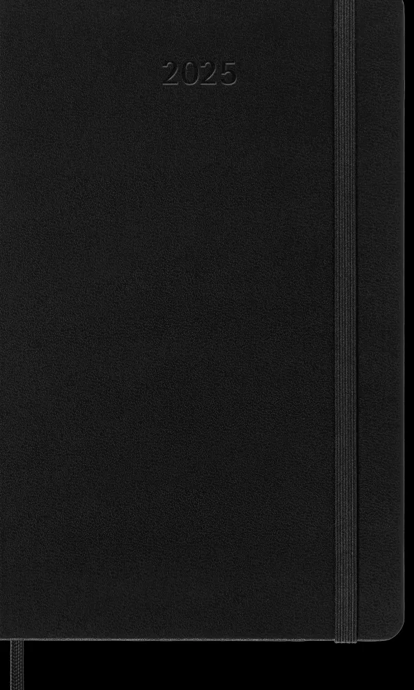 Agendas Moleskine*Ed. Moleskine Agenda 2025 - Semanal vertical - Tapa dura - Large - Negro