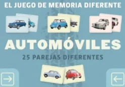 Pasatiempos*Librero Automoviles. Juego de memoria diferente