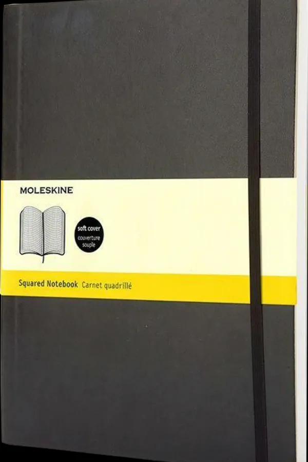 Cuadernos Clásicos*Ed. Moleskine Cuaderno Clásico - Tapa Blanda - XL - Negro - Cuadriculada