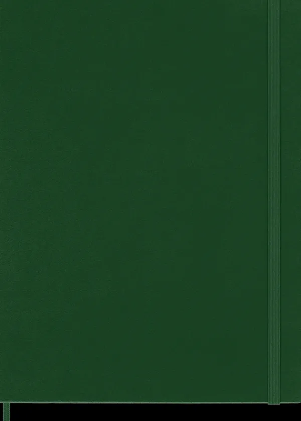 Cuadernos Clásicos*Ed. Moleskine Cuaderno Clásico - Tapa Dura - XL - Verde mirto - De rayas