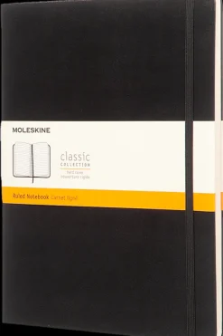 Cuadernos Clásicos*Ed. Moleskine Cuaderno Clásico - Tapa dura - XL - Negro - De rayas