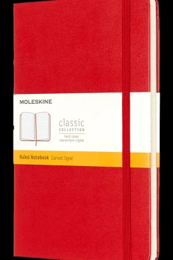 Cuadernos Clásicos*Ed. Moleskine Cuaderno Clásico - Tapa dura - Large - Rojo escarlata - De rayas