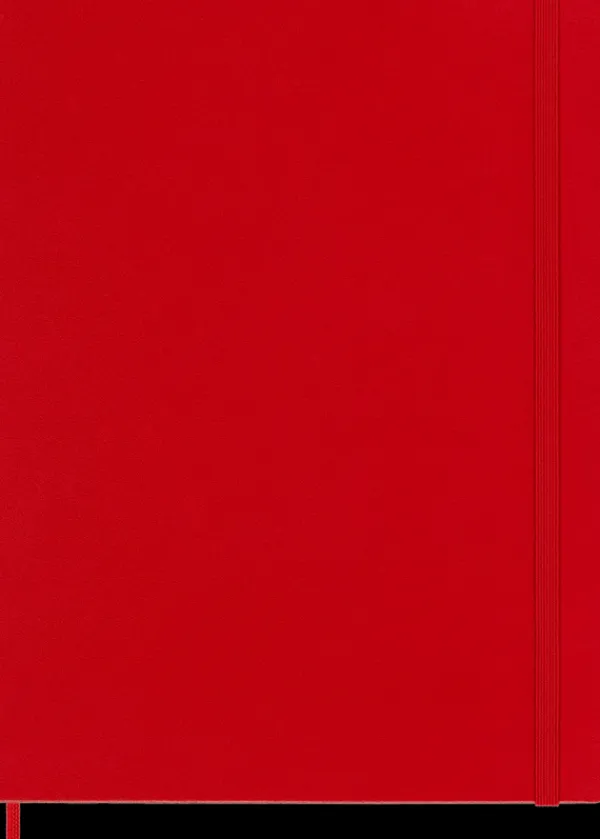 Cuadernos Clásicos*Ed. Moleskine Cuaderno Clásico - Tapa Dura - XL - Rojo escarlata - Lisa
