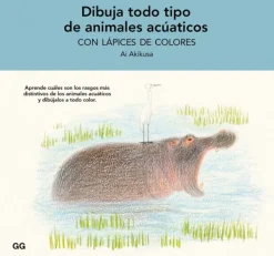 Arte*Gustavo Gili Dibuja todo tipo de animales acuáticos con lápices de colores