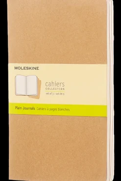 Cuadernos Cahier*Ed. Moleskine Libretas Cahier. Set de 3 - Large - Marrón kraft - Lisa