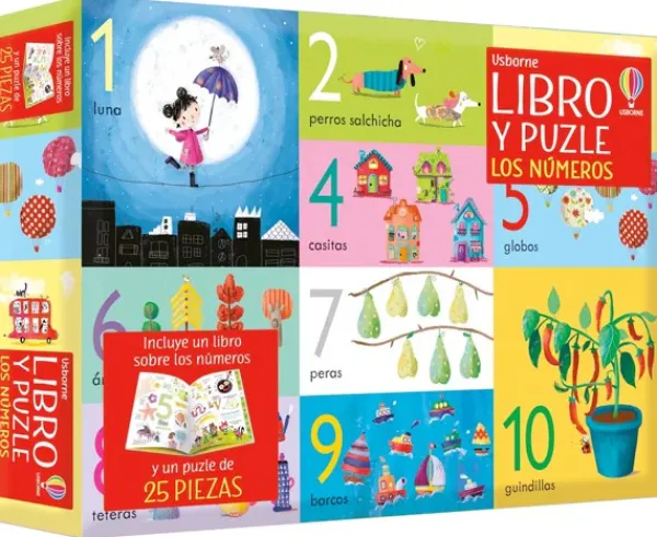 Actividades Y Puzzles*Usborne Los Numeros. Libro y puzle
