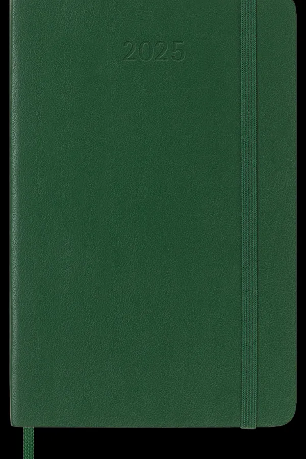 Agendas Moleskine*Ed. Moleskine Agenda 2025 - Diaria - Tapa blanda - Pocket - Verde mirto