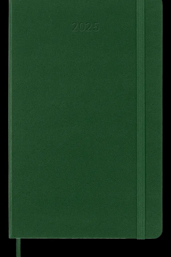 Agendas Moleskine*Ed. Moleskine Agenda 2025 - Diaria - Tapa dura - Large - Verde mirto