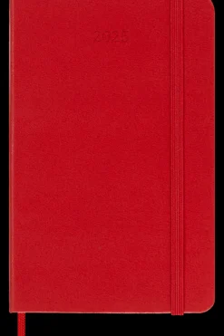 Agendas Moleskine*Ed. Moleskine Agenda 2025 - Diaria - Tapa dura - Pocket - Rojo escarlata