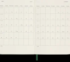 Agendas Moleskine*Ed. Moleskine Agenda 2025 - Diaria - Tapa dura - Pocket - Verde mirto