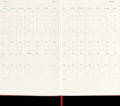 Agendas Moleskine*Ed. Moleskine Agenda 2025 - Diaria - Tapa dura - Large - Rojo escarlata