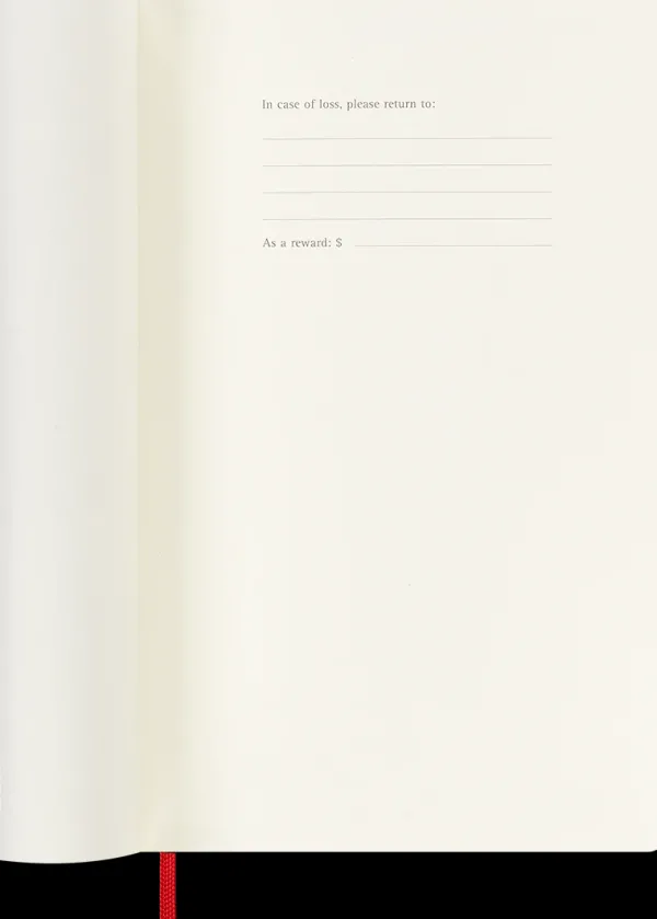 Agendas Moleskine*Ed. Moleskine Agenda 2025 - Semanal - Tapa blanda - Large - Rojo escarlata