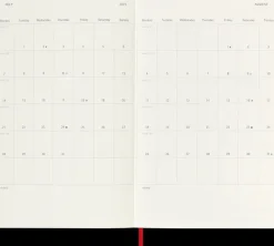 Agendas Moleskine*Ed. Moleskine Agenda 2025 - Semanal - Tapa blanda - Large - Rojo escarlata