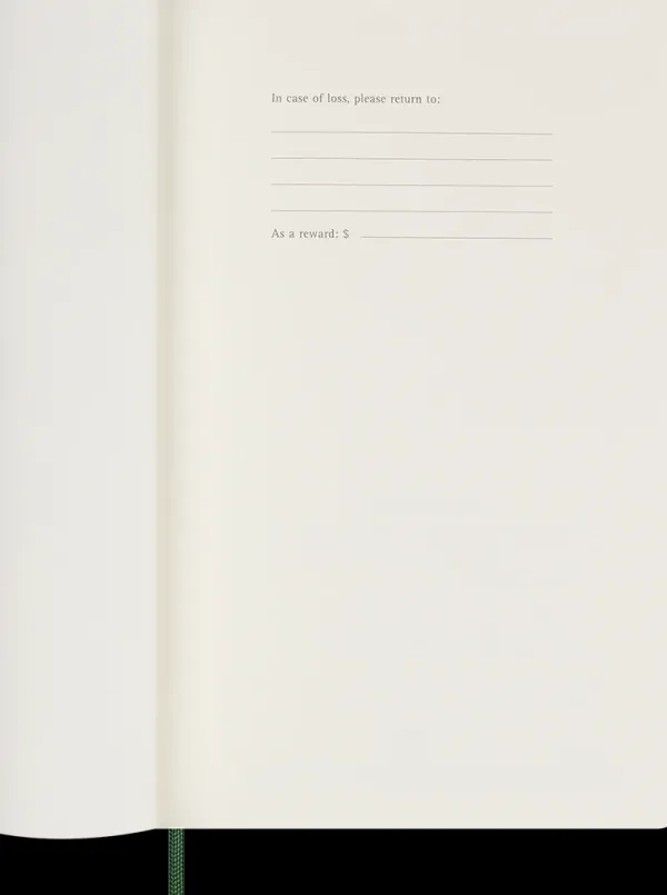 Agendas Moleskine*Ed. Moleskine Agenda 2025 - Semanal - Tapa blanda - Large - Verde mirto