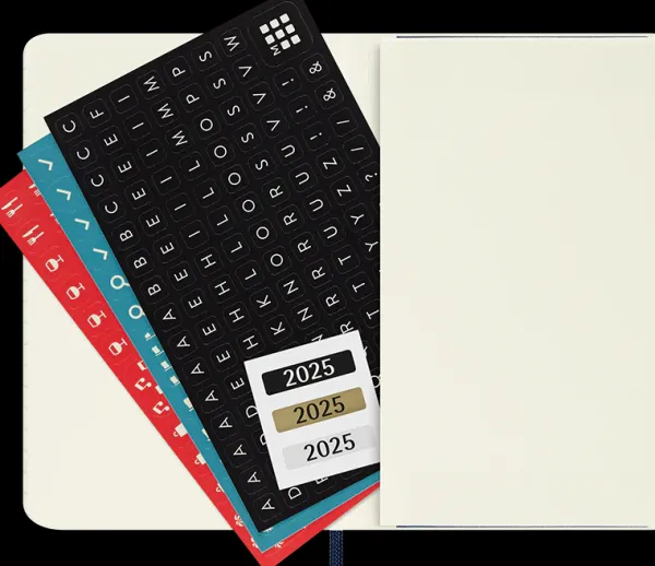 Agendas Moleskine*Ed. Moleskine Agenda 2025 - Semanal - Tapa blanda - Pocket - Azul zafiro