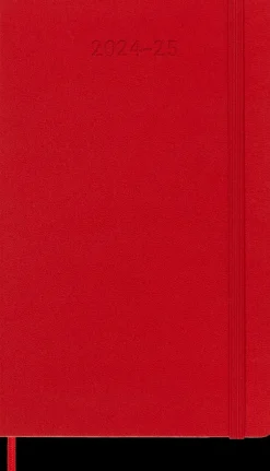 Agendas Moleskine*Ed. Moleskine Agenda 18 meses 2024/2025 - Semanal - Tapa dura - Large - Rojo Escarla