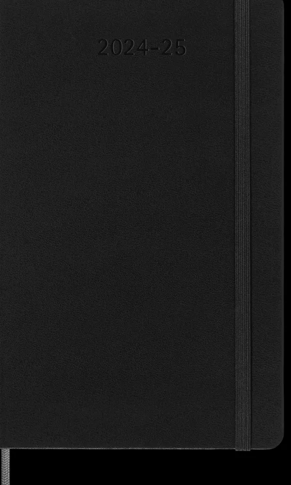 Agendas Moleskine*Ed. Moleskine Agenda 18 meses 2024/2025 - Semanal - Tapa dura - Large - Negro
