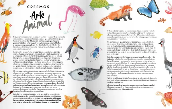 Dibujo*Contrapunto Arte animal. 101 actividades creativas para inspirarte