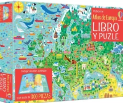 Actividades Y Puzzles*Usborne Atlas de Europa. Libro y puzle (300 piezas)