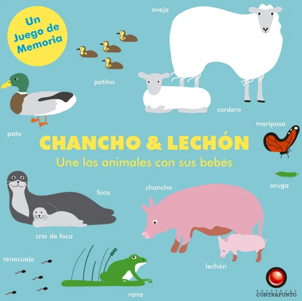 Actividades Y Puzzles*Contrapunto Chancho & Lechón. Une los animales con sus bebés