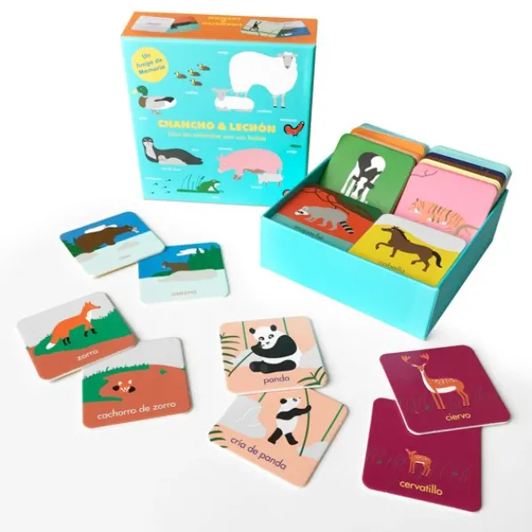 Actividades Y Puzzles*Contrapunto Chancho & Lechón. Une los animales con sus bebés