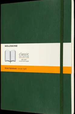 Cuadernos Clásicos*Ed. Moleskine Cuaderno Clásico - Tapa Blanda - XL - Verde mirto - De rayas