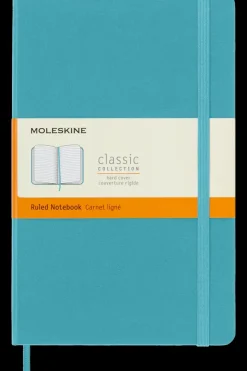 Cuadernos Clásicos*Ed. Moleskine Cuaderno Clásico - Tapa dura - Large - Azul arrecife - De rayas