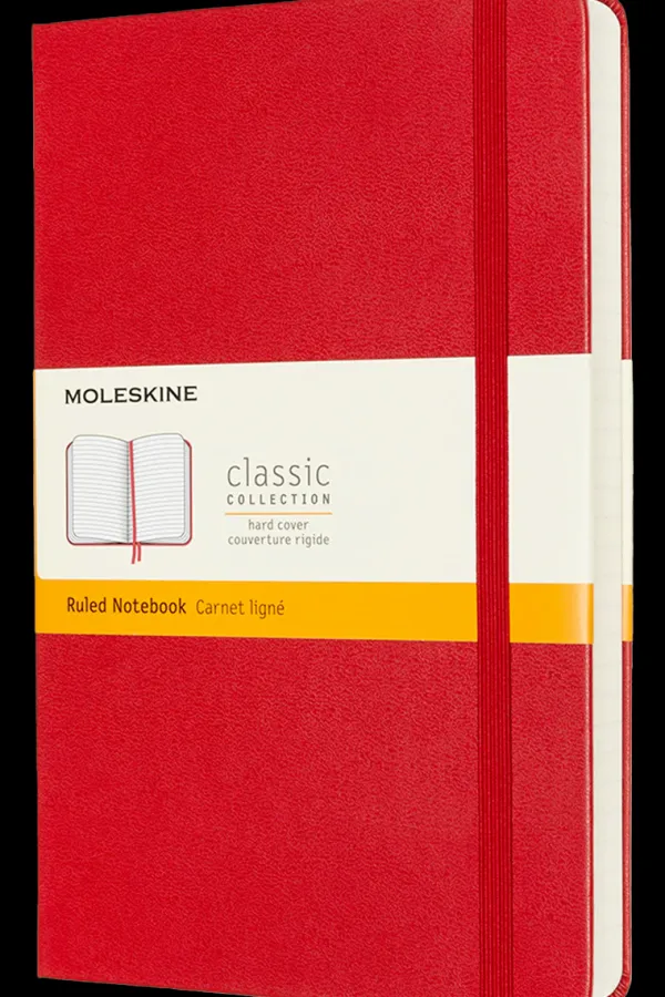 Cuadernos Clásicos*Ed. Moleskine Cuaderno Clásico expanded - Tapa dura - Large - Rojo escarlata - De ra