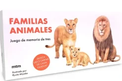 Pasatiempos*MTM Familias animales. Juego de memoria
