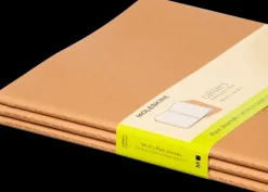 Cuadernos Cahier*Ed. Moleskine Libretas Cahier. Set de 3 - XL - Marrón kraft - Lisa