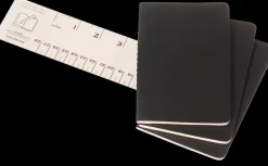 Cuadernos Cahier*Ed. Moleskine Libretas Cahier. Set de 3 - Pocket - Negro - De rayas