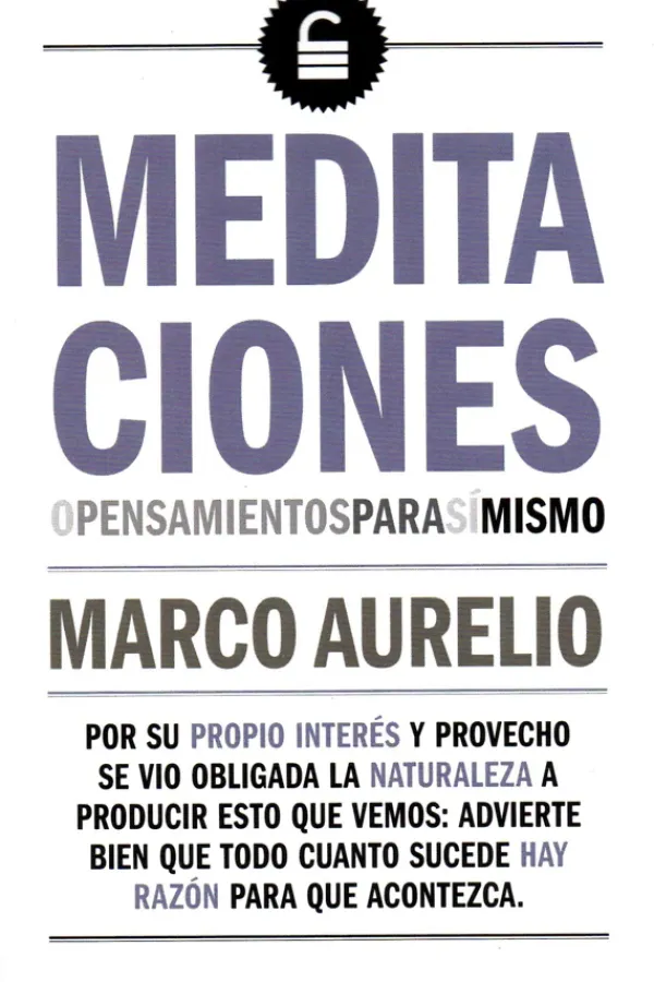 Actualidad Y Ensayo Filosófico*Biblok Meditaciones o pensamientos para sí mismo