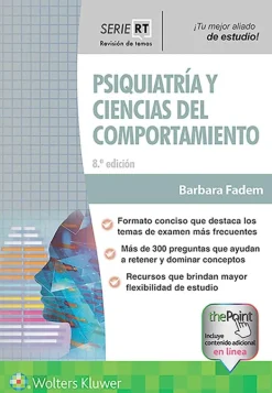 Ciencias De La Salud*Lippincott W u0026 W Psiquiatría y ciencia del comportamiento 8ª Ed. Revisión de temas