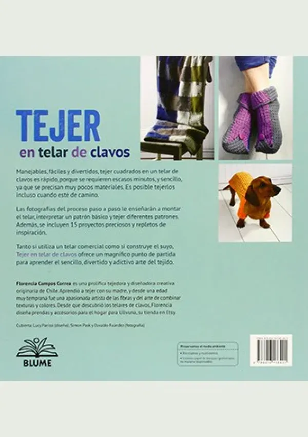 Técnicas De Tejido*Blume Tejer en telar de clavos
